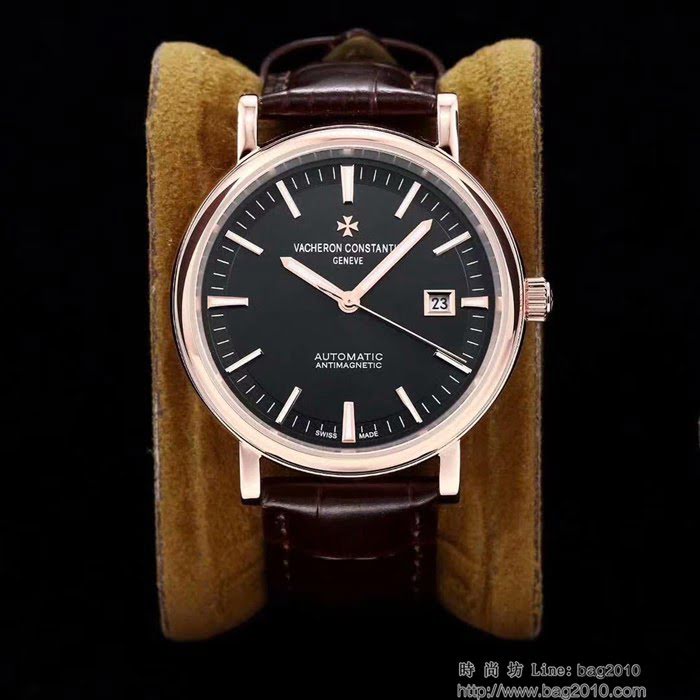 江詩丹頓 Vacheron Constantin YG廠 2019首發新款 縱橫升級版 821A零返修機芯 超強夜光 深度防水 男士腕表  wssb5046